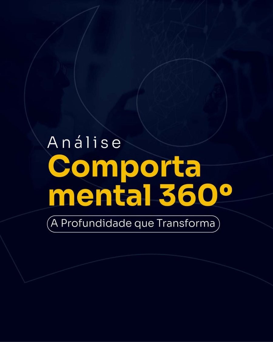 Arte gráfica escrita Análise Comportamental 360 graus