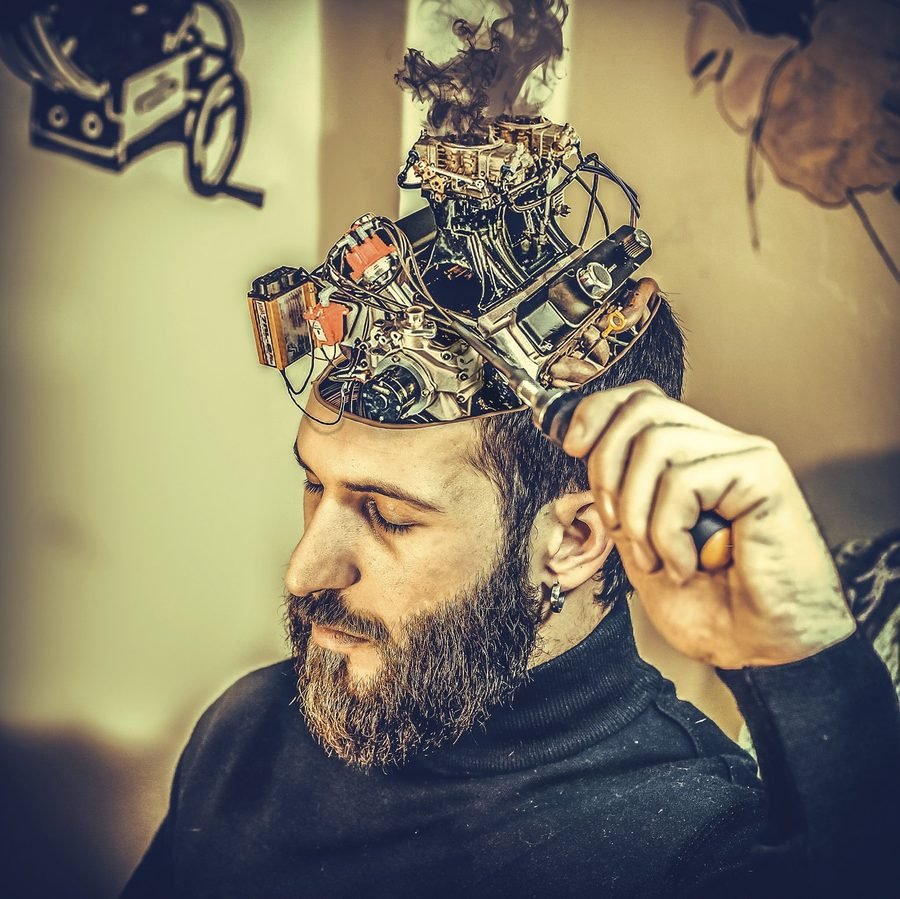 Cérebro humano representando neurociência e PNL