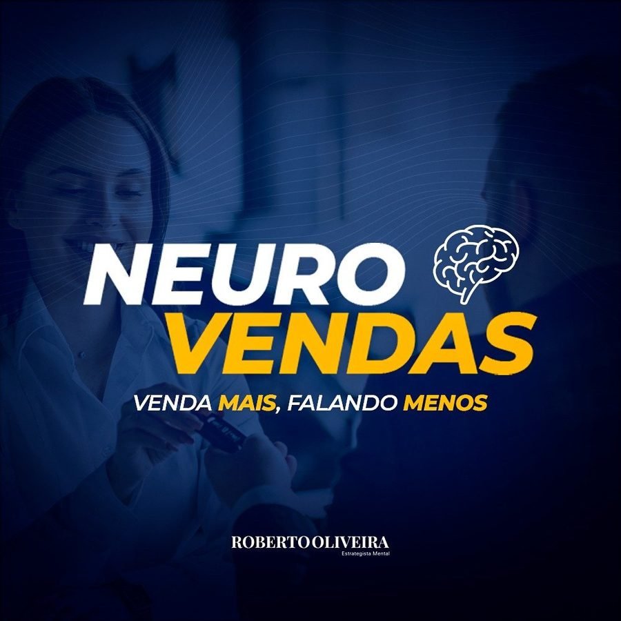 Arte gráfica Neuro Vendas, venda mais falando menos